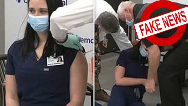 அமெரிக்காவில் கொரோனா தடுப்பூசி போட்டுக் கொண்டதால் மயக்கமடைந்த செவிலியர் நலம்!