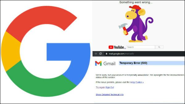 யூடியூப், ஜி மெயில் இயங்காமல் தவித்த மக்கள்.. உலகம் முழுக்க திடீரென முடங்கி திரும்பிய கூகுள் சேவைகள்