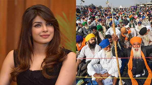 விவசாயிகள் நமது உணவு வீரர்கள்....போராட்டத்திற்கு ஆதரவாக களமிறங்கிய நடிகை பிரியங்கா சோப்ரா