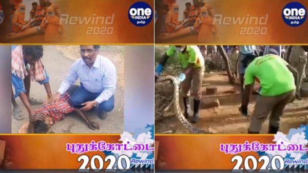 ரீவைண்ட் 2020 : மனித நேய டாக்டர் முதல் மலைப்பாம்பு வரை - டாப் 10 புதுக்கோட்டை