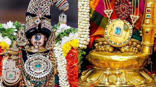 வைகுண்ட ஏகாதசி விழா பகல்பத்து 2ஆம் நாள் - முத்து சாய் கொண்டை அலங்காரத்தில் நம்பெருமாள்