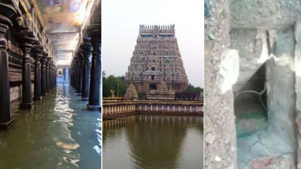 சிதம்பரம் நடராஜர் கோவிலில் 800 ஆண்டு கால பழமையான சோழர் கால மழை நீர் வடிகால் அமைப்பு கண்டுபிடிப்பு