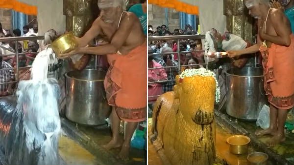 திருநள்ளாறு சனி பகவான் கோவிலில் சனி மகாபிரதோஷ பூஜை