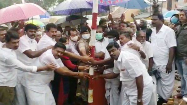 ஜன. 16-ல் அலங்காநல்லூர் ஜல்லிக்கட்டு- முகூர்த்த கால் நடப்பட்டது