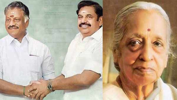 டாக்டர் வி. சாந்தா மறைவுக்கு இபிஎஸ், ஒபிஎஸ் இரங்கல் - அரசு மரியாதையுடன் நல்லடக்கம் செய்ய உத்தரவு