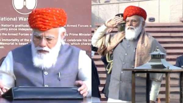 போர் நினைவு சின்னத்தில் மோடி.. தலைப்பாகையை கவனித்தீர்களா.. பின்னணியில் ஸ்பெஷல் காரணம்!