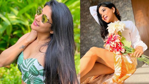 பசுமையோடு குளுமையை காட்டிய சாக்ஷி.. தாறுமாறு!