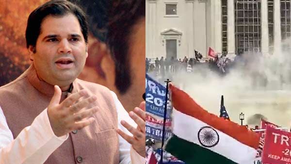 அமெரிக்க வன்முறை போராட்டக்களத்தில்...இந்திய தேசியக்கொடி...வருண் காந்தி கண்டனம்!