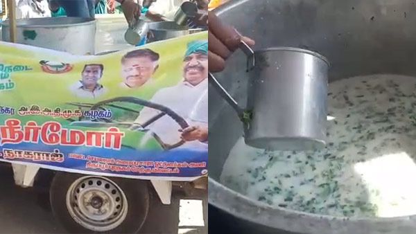 பிளாஸ்டிக் தண்ணீர் பாட்டிலுக்கு மாற்றாக தண்ணீர் பந்தல்.. அசத்தும் உடுமலை அஇஅதிமுக!