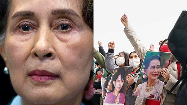 மியான்மர்: ஆங் சான் சூகிக்கு பிப்.15 வரை காவல் - சமூகவலைத்தளங்களுக்கு இடைக்கால தடை