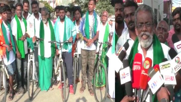 சகாயம் ஐஏஎஸ்சின் 'மக்கள் பாதை' அமைப்பினர் சைக்கிள் பேரணி.. கண்ணீர் விட்ட அய்யாக்கண்ணு