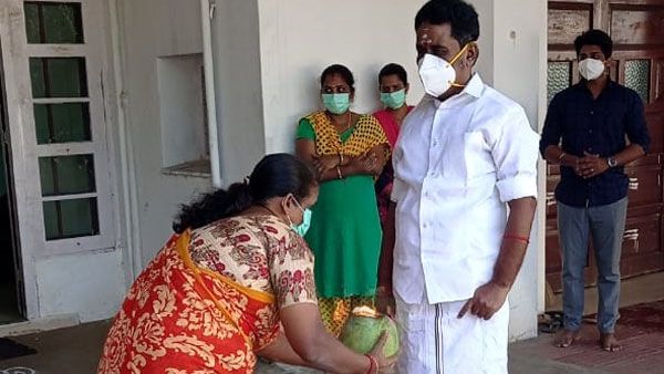 கொரோனாவில் இருந்து மீண்டார் அமைச்சர் காமராஜ் - நலமுடன் வீடு திரும்பினார்