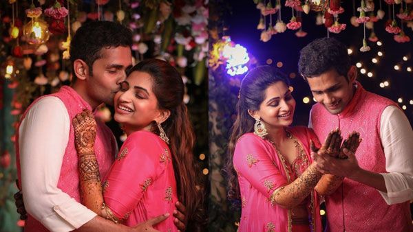 கன்னத்தில் ஆசையாத் தொட்டு.. முத்தத்தைக் கொட்ட.. வெட்கப்பட்ட நட்சத்திரா!