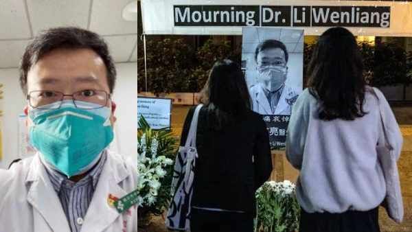 கொரோனா பற்றி முதல் எச்சரிக்கை... டாக்டரை நினைவுபடுத்தி அஞ்சலி செலுத்திய மக்கள்