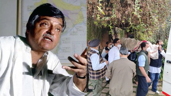 முன்னாள் அமைச்சர் சதீஷ் சர்மா மறைவு... அஞ்சலி செலுத்திய ராகுல்காந்தி - உடலை தோளில் சுமந்து மரியாதை