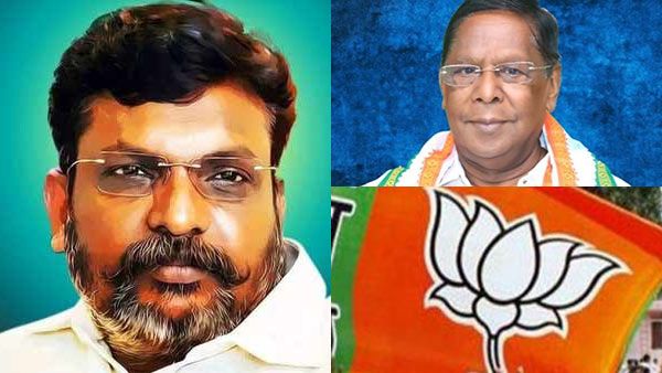 புதுச்சேரியில் பாஜக செய்வது ஒத்திகை.. அடுத்து தமிழகம்தான்.. திருமாவளவன் சொல்வதை பாருங்க