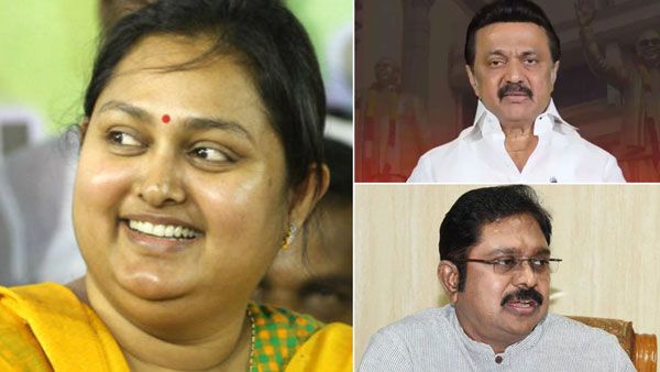 ஆக்‌ஷன் அதிமுக: தினகரனுக்கு செம டஃப்.. ஆர்.கே.நகரில் களம் இறங்குகிறார் விந்தியா.. திமுகவுக்கும் செக்