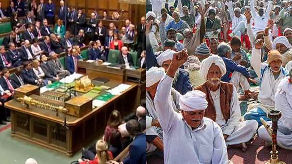 100 நாட்களை தொட்ட விவசாய போராட்டம்.. கையில் எடுக்கும் பிரிட்டிஷ் பாராளுமன்றம்.. மார்ச் 8ல் விவாதம்