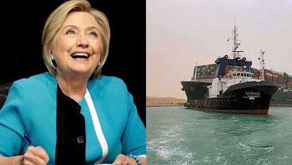 மனித கடத்தல்.. திட்டமிட்ட சதி.. சூயஸ் கால்வாய் அடைப்புக்கு பின் ஹிலாரி கிளிண்டனா?.. பின்னணி என்ன?