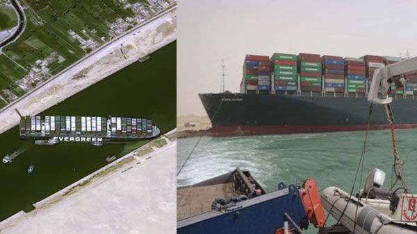 சூயஸ் கால்வாயில் 