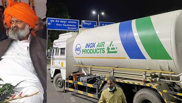 ஆக்ஸிஜன் லாரியை டெல்லி அரசு கொள்ளை அடித்துவிட்டது... ஹரியானா மந்திரி அனில் விஜ் திடுக் புகார்..!