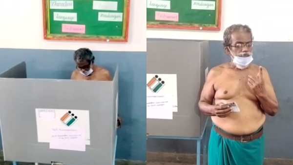 சட்டையை கழற்றி.. அரை நிர்வாணத்துடன் வாக்களித்த அய்யாக்கண்ணு.. ஷாக்கான போலீசார்.. பரபரத்த திருச்சி!