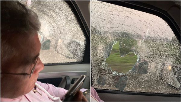 மேற்கு வங்க பாஜக தலைவர் திலீப் கோஷ் மீது நாட்டு வெடிகுண்டு வீசி தாக்குதல் - பதற்றம்