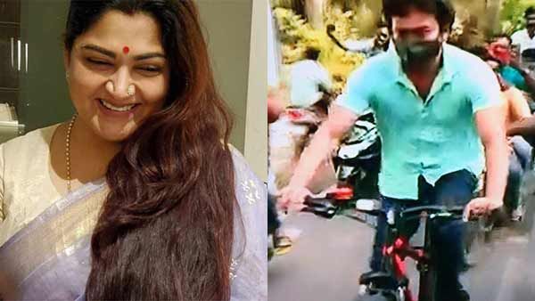 சைக்கிளில் வந்து ஓட்டுப் போட்ட விஜய்... பாஜக அதிர்ச்சி?.. வேற லெவலில் விளக்கம் தந்த குஷ்பு!