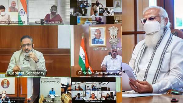 ஆக்சிஜன் உற்பத்தியை அதிகரிக்க.. புதிய வழிகளை யோசியுங்கள்.. பதுக்கினால் கடும் நடவடிக்கை.. மோடி பேச்சு