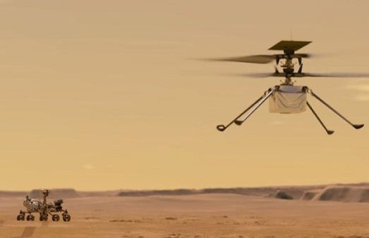 செவ்வாய் கிரகத்தில் மூன்றாவது முறையாக பறந்த இன்ஜெனுவிட்டி ஹெலிகாப்டர்.. வீடியோ வெளியிட்ட நாசா