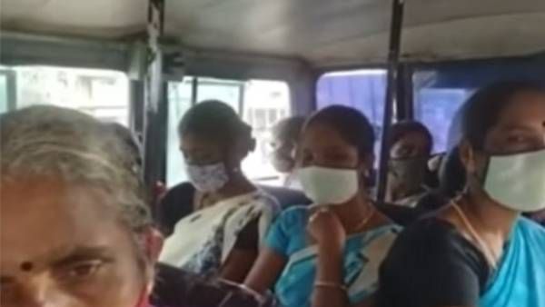 லாக்டவுன்: தடை இல்லாமல் இயங்கும் வேடசந்தூர் நூற்பாலைகள்- கூட்டமாக அழைத்து செல்லப்படும் தொழிலாளர்கள்!