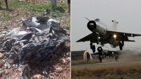 மிக்-21 ரக போர் விமானம் வெடித்து சிதறியது : விமானி மரணம் - விசாரணைக்கு உத்தரவு