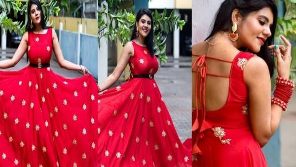 மூச்சு முட்ட வைக்கும் அழகை.. இறுக்கி கட்டி பட்டாம்பூச்சியாக பறக்கும் நிவிஷா!