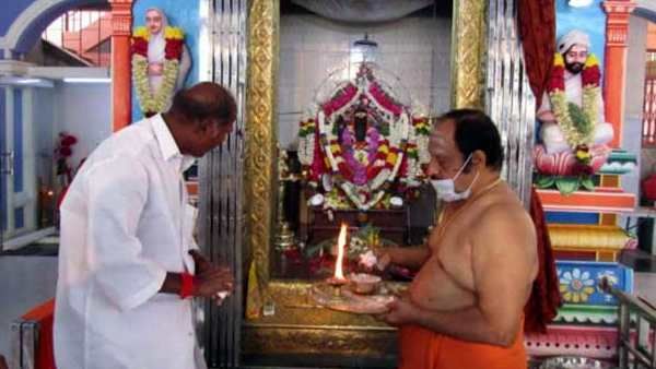 அமைச்சர்கள் பட்டியலுடன் வந்து சேலம் அப்பா பைத்தியம் கோவிலில் வழிபட்ட புதுச்சேரி ரங்கசாமி