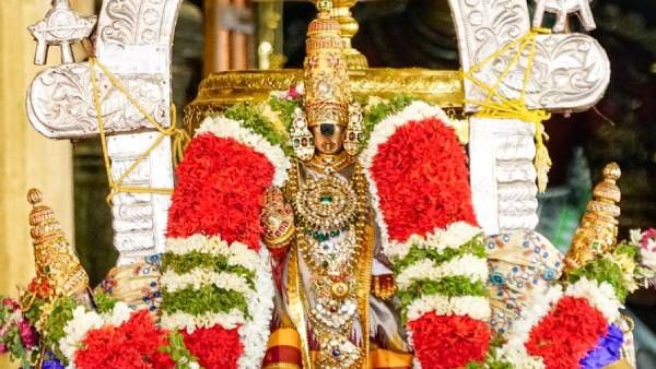 ஸ்ரீரங்கம் ரங்கநாதர் கோயிலில் சித்திரை தேர்த் திருவிழா: நெல்லளவு கண்டருளிய நம்பெருமாள்