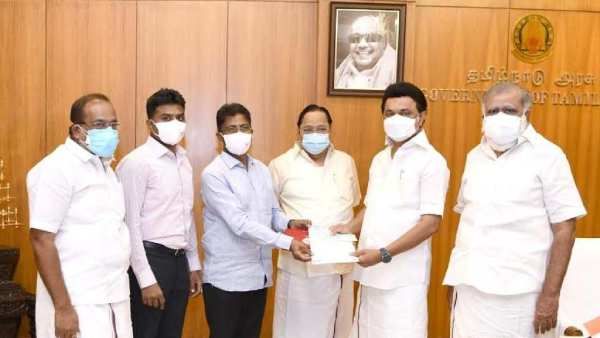 அரசுக்கு நீளும் உதவிகள்.. ஜி.ஆர்.பி டெய்ரி ஃபுட்ஸ் நிறுவனம் தமிழ்நாட்டுக்கு ரூ.25 லட்சம் நிதியுதவி!