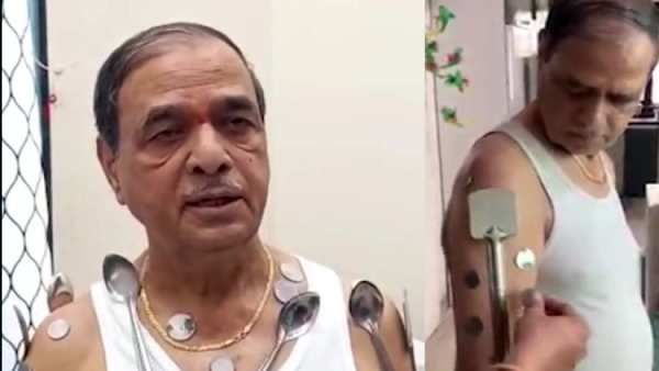 ஸ்பூன், தட்டு.. டக்கென உடம்பில் ஒட்டிகொள்ளும் இரும்புகள்.. ஷாக் தரும் காந்த நபர்.. தடுப்பூசி காரணமா?