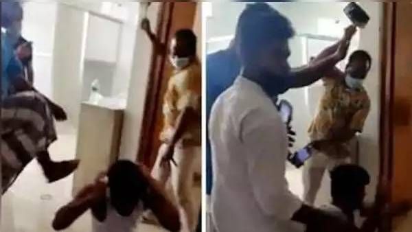 பனியனுடன் அலறி ரூமுக்குள் ஓடிய டாக்டர்.. ஆஸ்பத்திரிக்குள் புகுந்து சரமாரி தாக்குதல்.. வைரல் வீடியோ