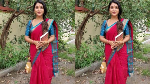 கனிகளிலே அவள் மாங்கனி.. புடவையில் புல்லரிக்க வைத்த சரண்யா துரோடி... வேற லெவல்!