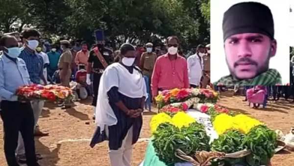 காஷ்மீரில் இறந்த தமிழக ராணுவ வீரர்.. 42 குண்டுகளுடன் உடல் அடக்கம்.. சோகத்தில் தர்மபுரி