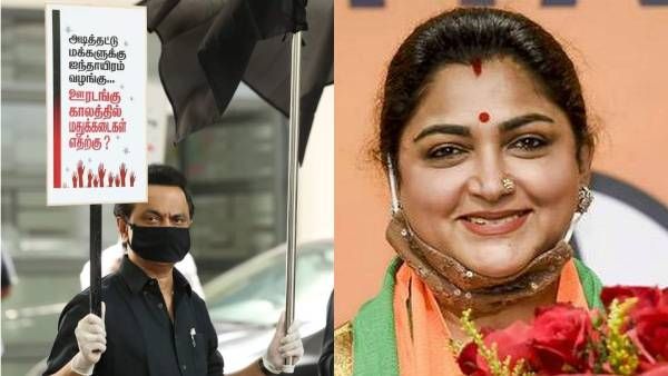 உங்களுக்கு வந்தா இரத்தம் எங்களுக்கு வந்தா தக்காளி சட்னியா..பதில் சொல்லுங்க முதல்வரே - குஷ்பு ட்வீட்