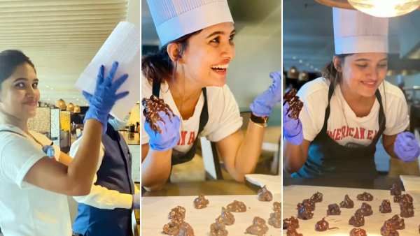 தூக்கி கட்டிய கொண்டை.. தலையில் அதை மாட்டி.. அப்படி ஒரு சிரிப்பு.. சிலிர்க்க வைக்கும் வாணி!