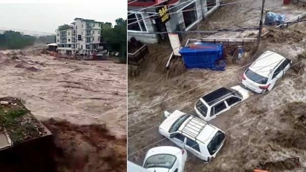 தர்மசாலாவில் மேகவெடிப்பு.. ஹோட்டல்கள், கார்களை வாரி சுருட்டும் வெள்ளப்பெருக்கு.. பகீர் வீடியோக்கள்