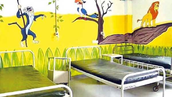 பயப்பட கூடாது.. ஜாலியா இருக்கணும்.. 2 வார்டுகள்.. கலர் கலர் கார்டூன்கள்.. குட்டீஸ்களை கலகலப்பாக்க!