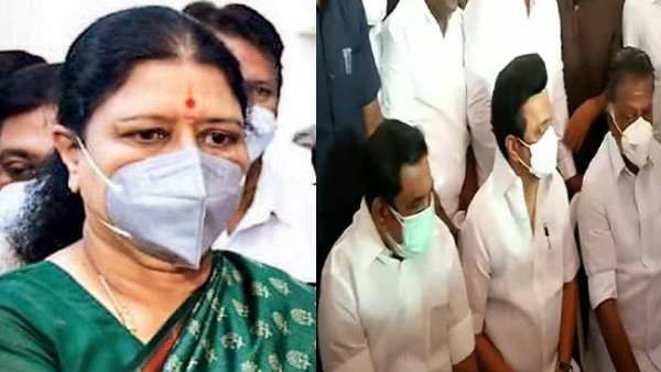 அதிமுக கொடியோடு சசிகலா.. எடப்பாடி-ஓபிஎஸ் கூட அமர்ந்த ஸ்டாலின்.. மதுசூதனன் வீட்டில் பரபர காட்சிகள்