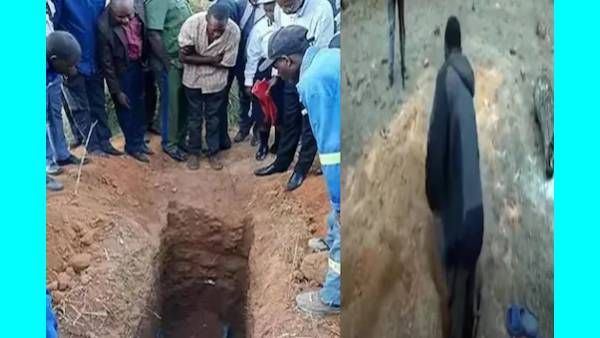 இயேசு கிறிஸ்து போல உயிர்த்தெழுவேன்.. கைகளை கட்டி.. தன்னை தானே குழிதோண்டி புதைத்து.. பகீர் பாஸ்டர்