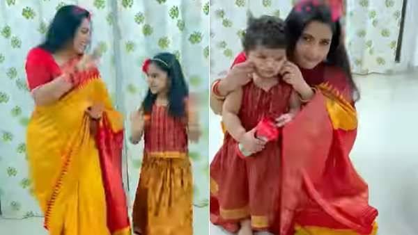 வளைந்து நெளிந்து புடவையில் ஆட்டம் போட்ட சுஜிதா...நோட்டம் போட்டு ஓடிவரும் ரசிகர்கள்!