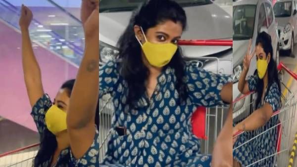 எதுல உக்காந்து.. என்ன பண்ணிட்டிருக்கு இந்த கண்ணம்மா.. ச்சோ ச்வீட்தான்!