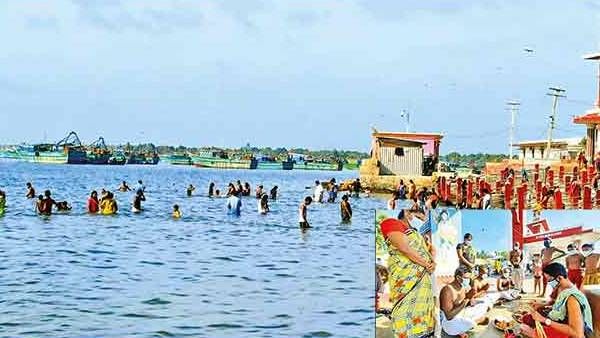 ஆடி அமாவாசை : ராமேஸ்வரம் அக்னி தீர்த்த கடலில் 9ஆம் தேதி வரை புனித நீராடவும் தர்ப்பணம் தரவும் தடை
