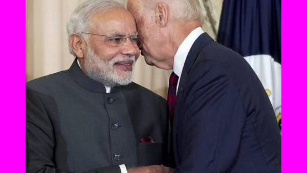 விழுந்து விழுந்து சிரித்த மோடி.. ஒரே ஜோக்தான்.. அப்படியென்ன சொன்னார் அதிபர்.. வெள்ளை மாளிகை ருசிகரம்